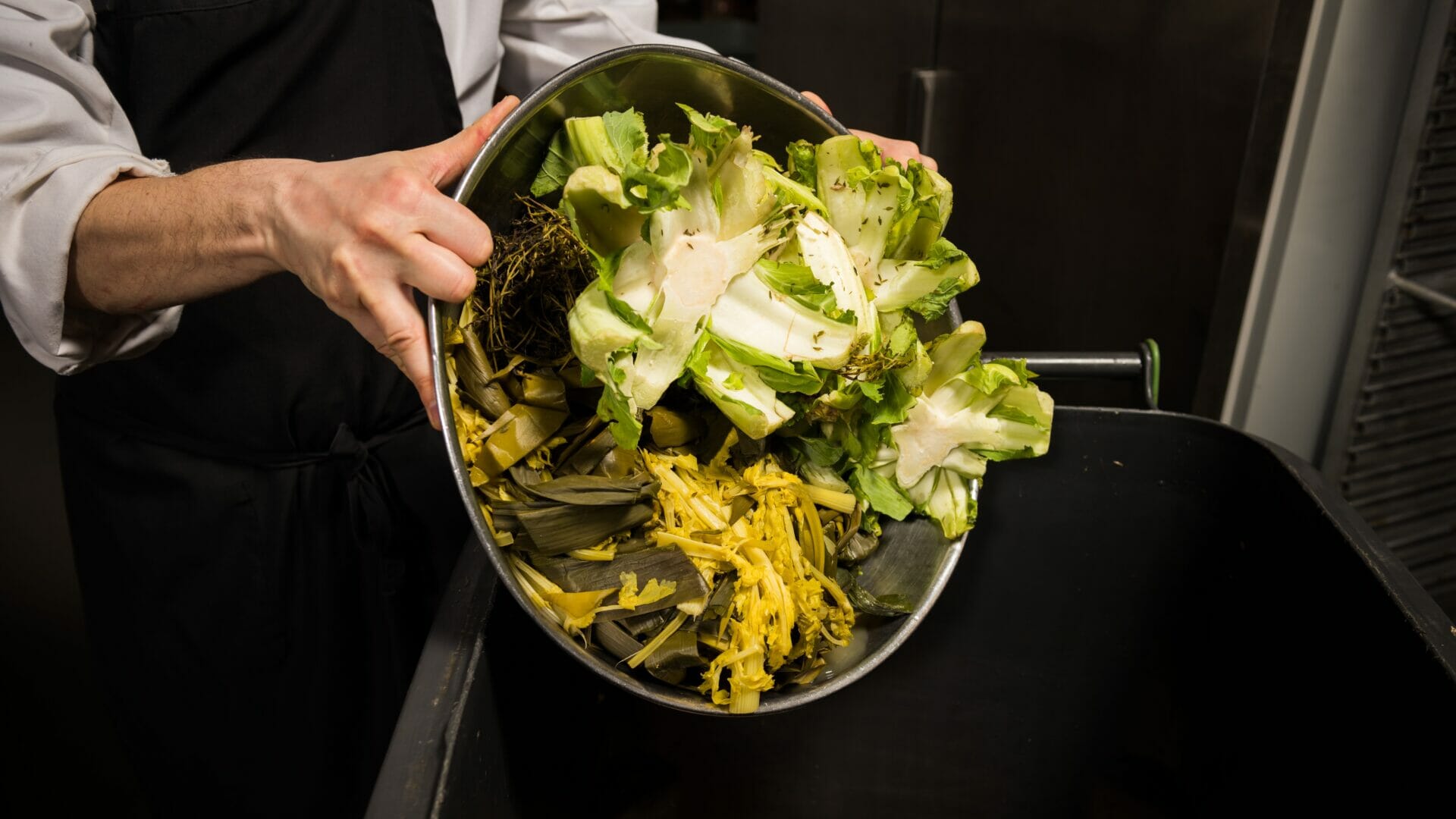 Composting in a Whistler restuarant