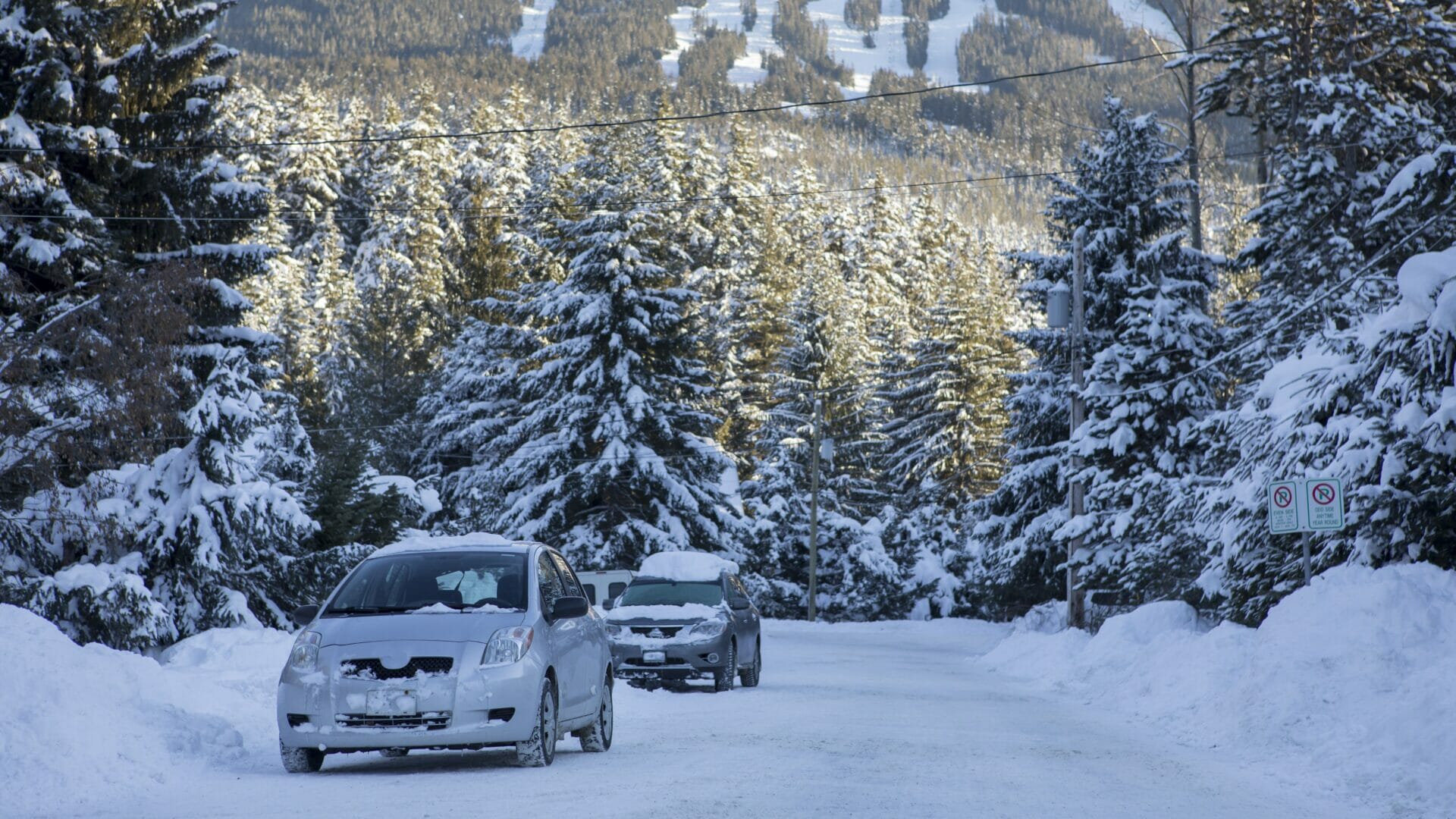 Winter street parking image by Justa Jeskova