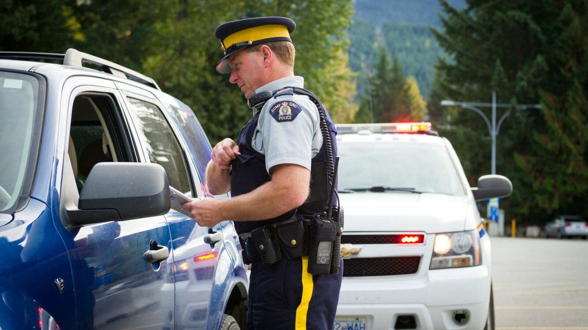 Whistler RCMP officer photo by Mike Crane