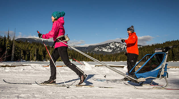 Cross country skiing at Lost Lake Park image by Sean St. Denis
