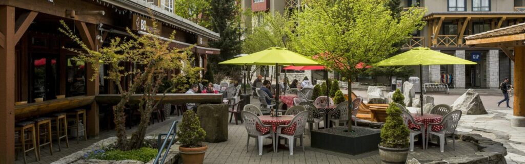 Whistler Village in spring