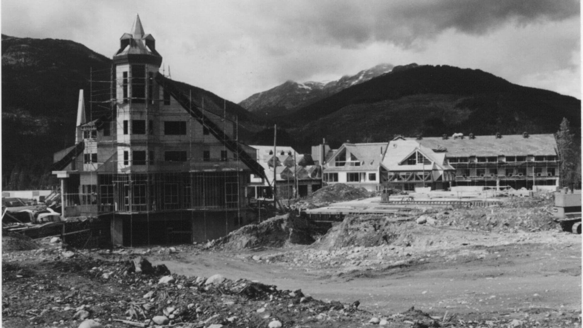 Whistler Village, 1980 Whistler, early days