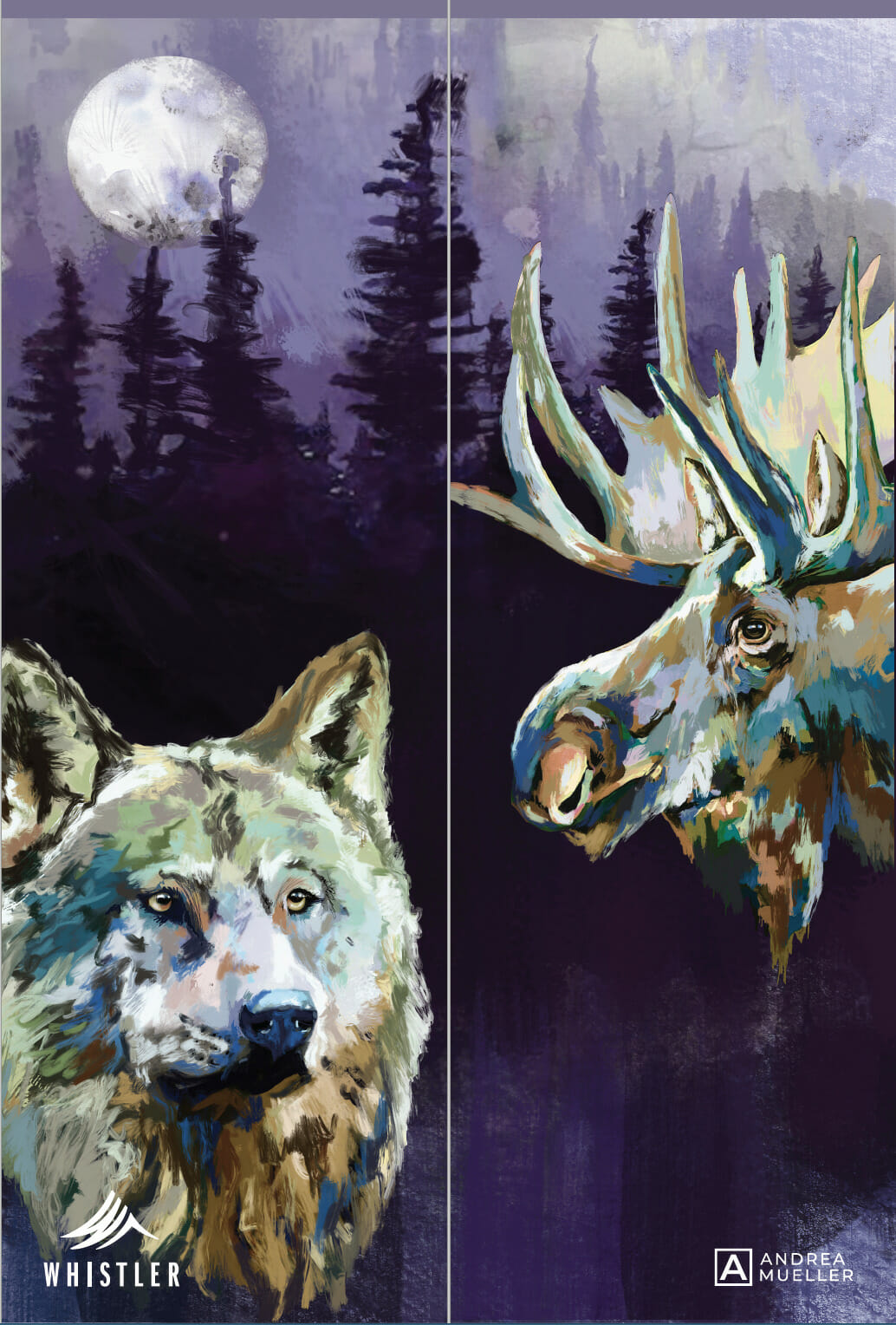 wolf-moose