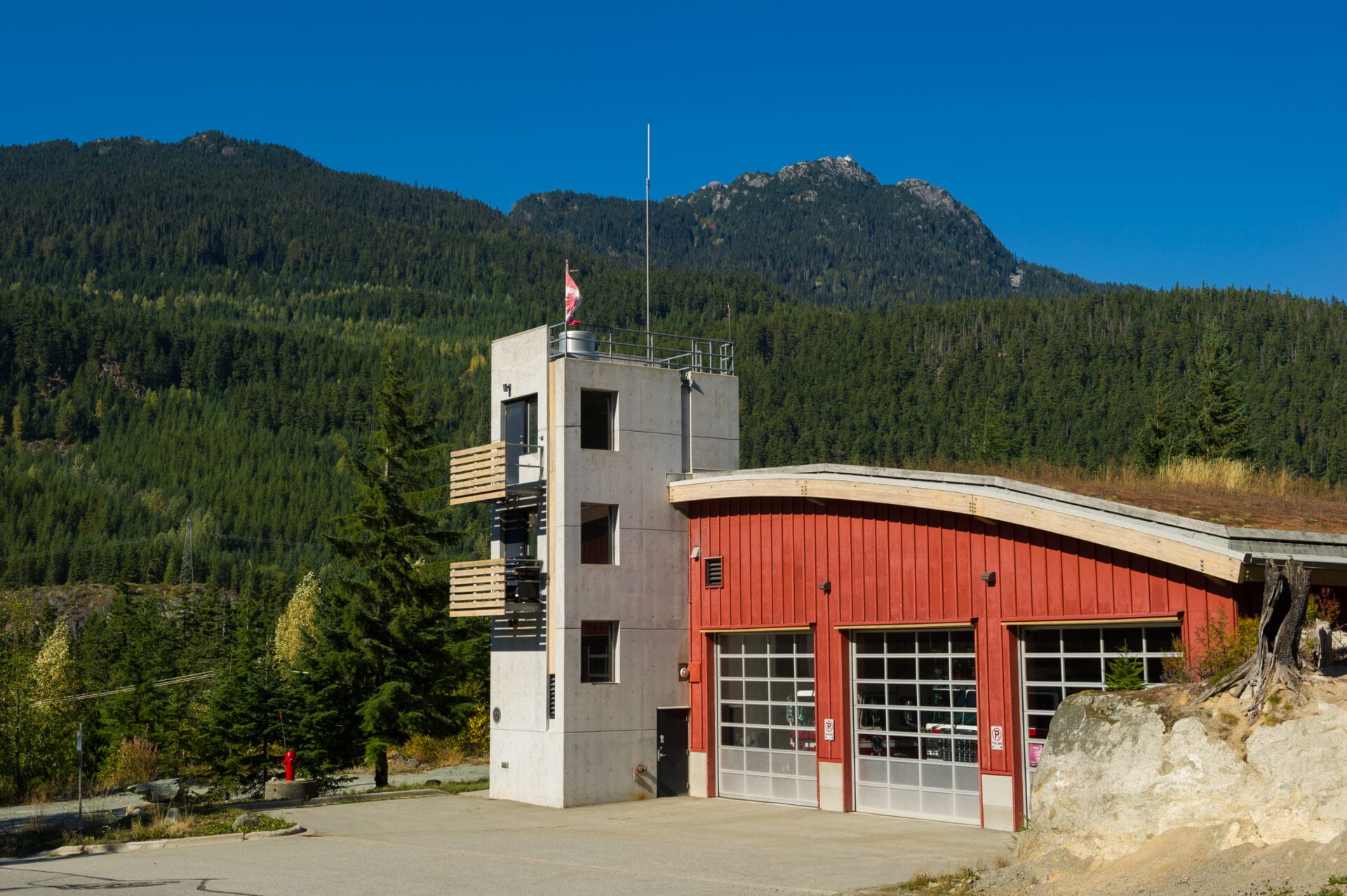 Spring Creek Fire Hall. Photo by Mike Crane