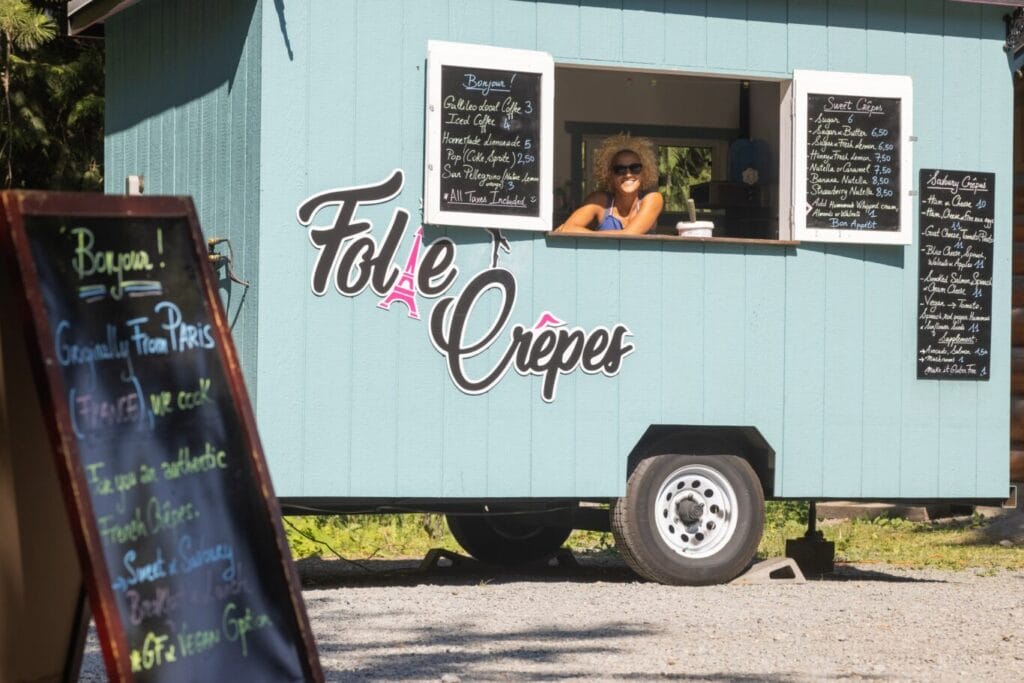 Food truck in Whistler park
