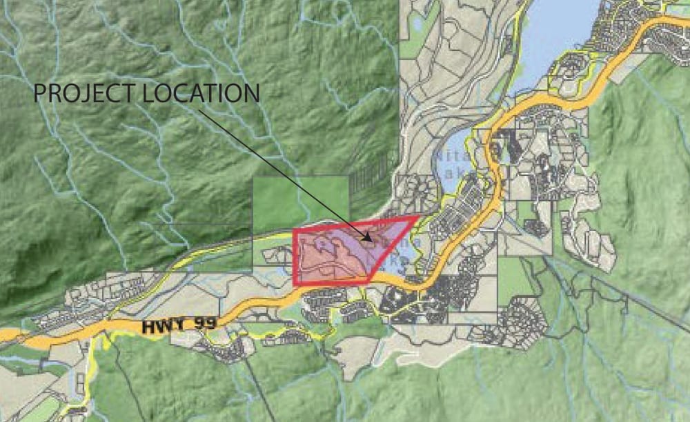 Map of Alpha Lake Valley Trai extension project