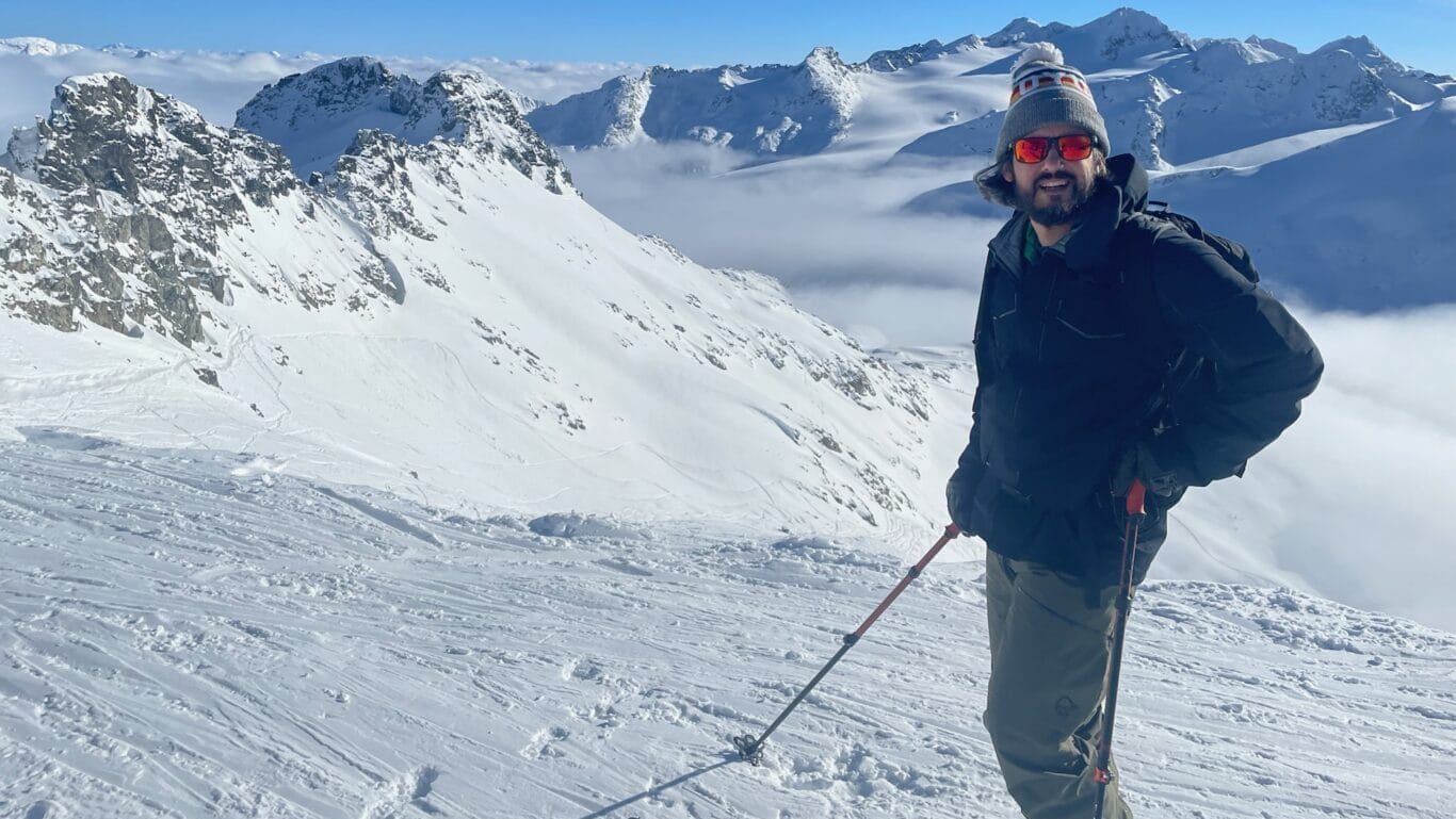 Jeff Maynard in the mountains