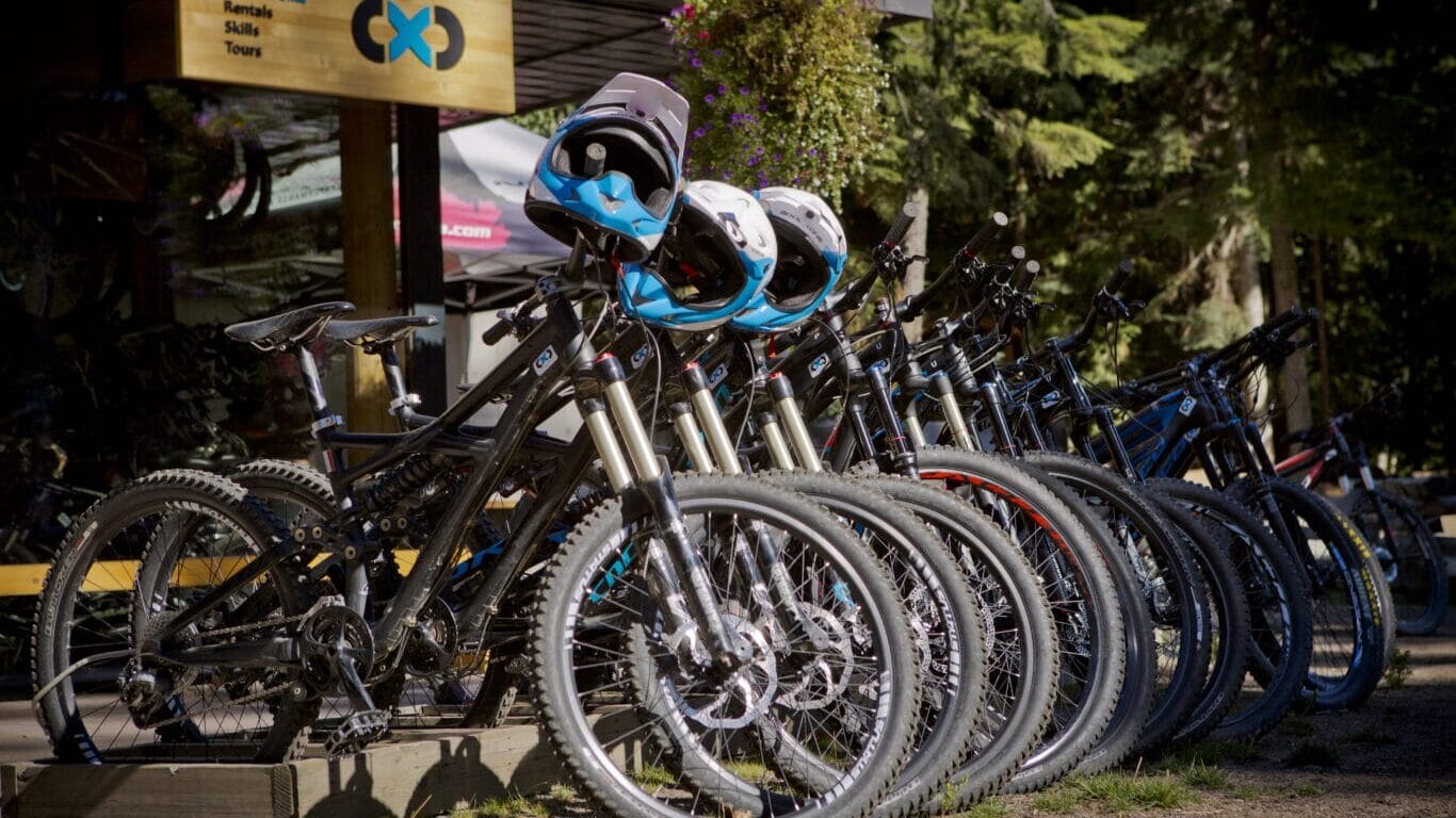 Bikes for rent at Lost Lake. Photo: Justa Jeskova
