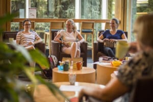 People gathered for Book Club at the Whistler Public Library.