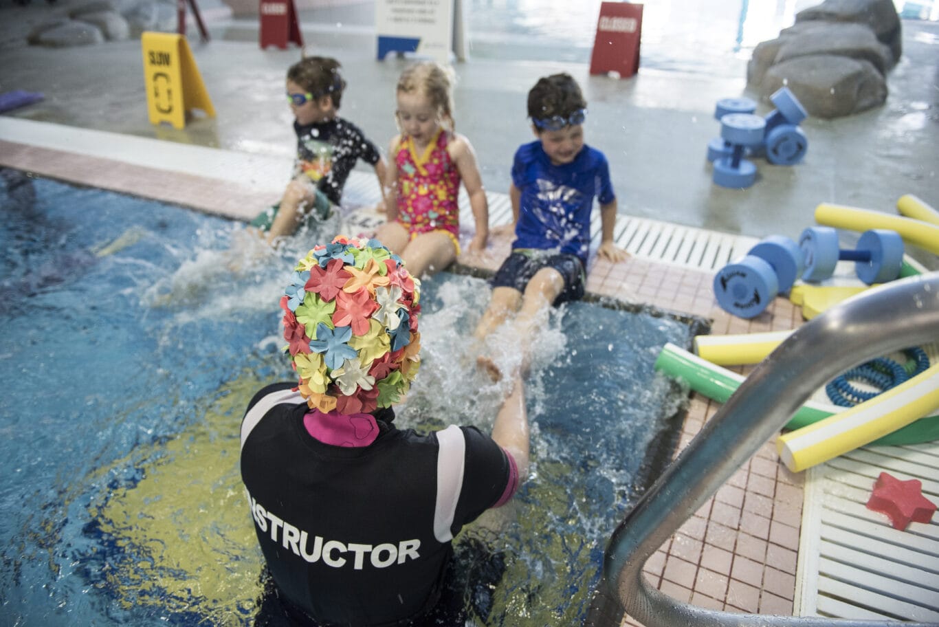 Kids Swimming Lessons at MPSC. Photo credit: Mirae Campbell