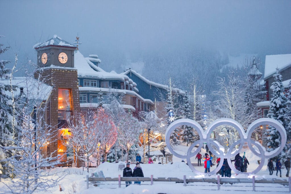 Whistler Olympic Plaza in Winter