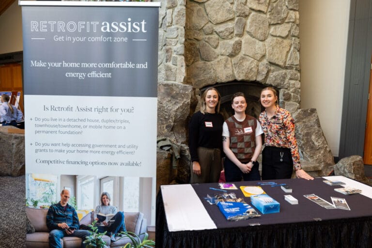 A Retrofit Assist table at the Add Your Voice event.