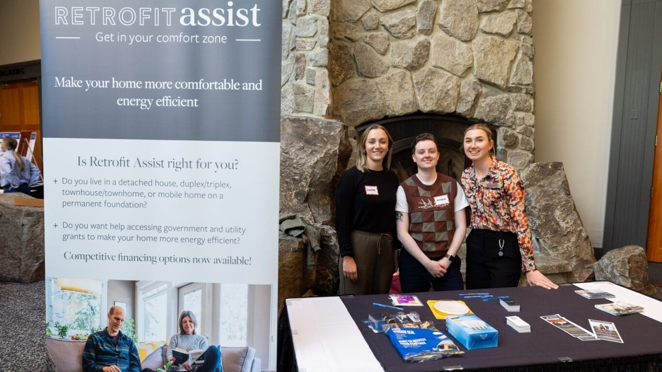 A Retrofit Assist table at the Add Your Voice event.